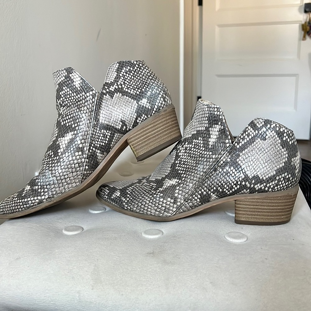 Dolce Vita Kaleen Snake Skin Booties